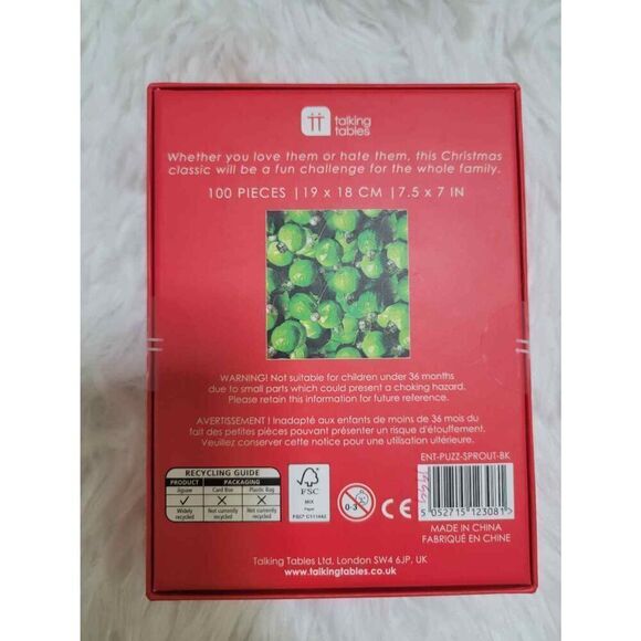 Talking Tables Christmas Ornament Puzzle Great Stocking Stuffer, White Elephant, - Picture 2 of 5